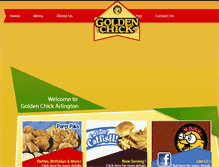 Tablet Screenshot of goldenchickarlington.com